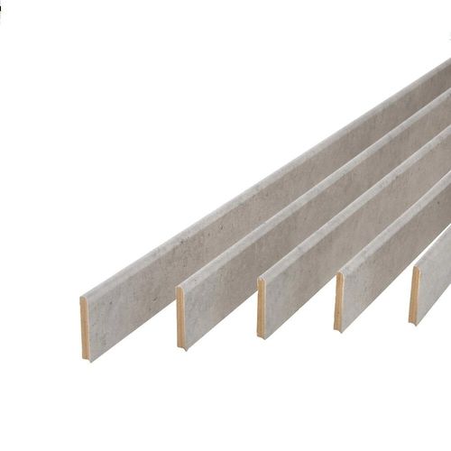 LOT DE 5 PLINTHE REVETU BETON ARRONDI CONNEXION DROIT