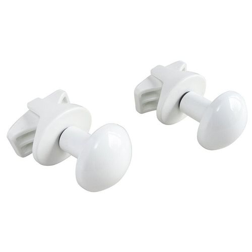 Patères O pour sèche serviette Blanche - pour tube Rond à visser