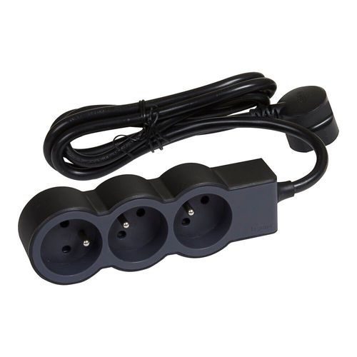 Multiprise Legrand FB 3X2P+T STANDARD 1.5M NOIR
