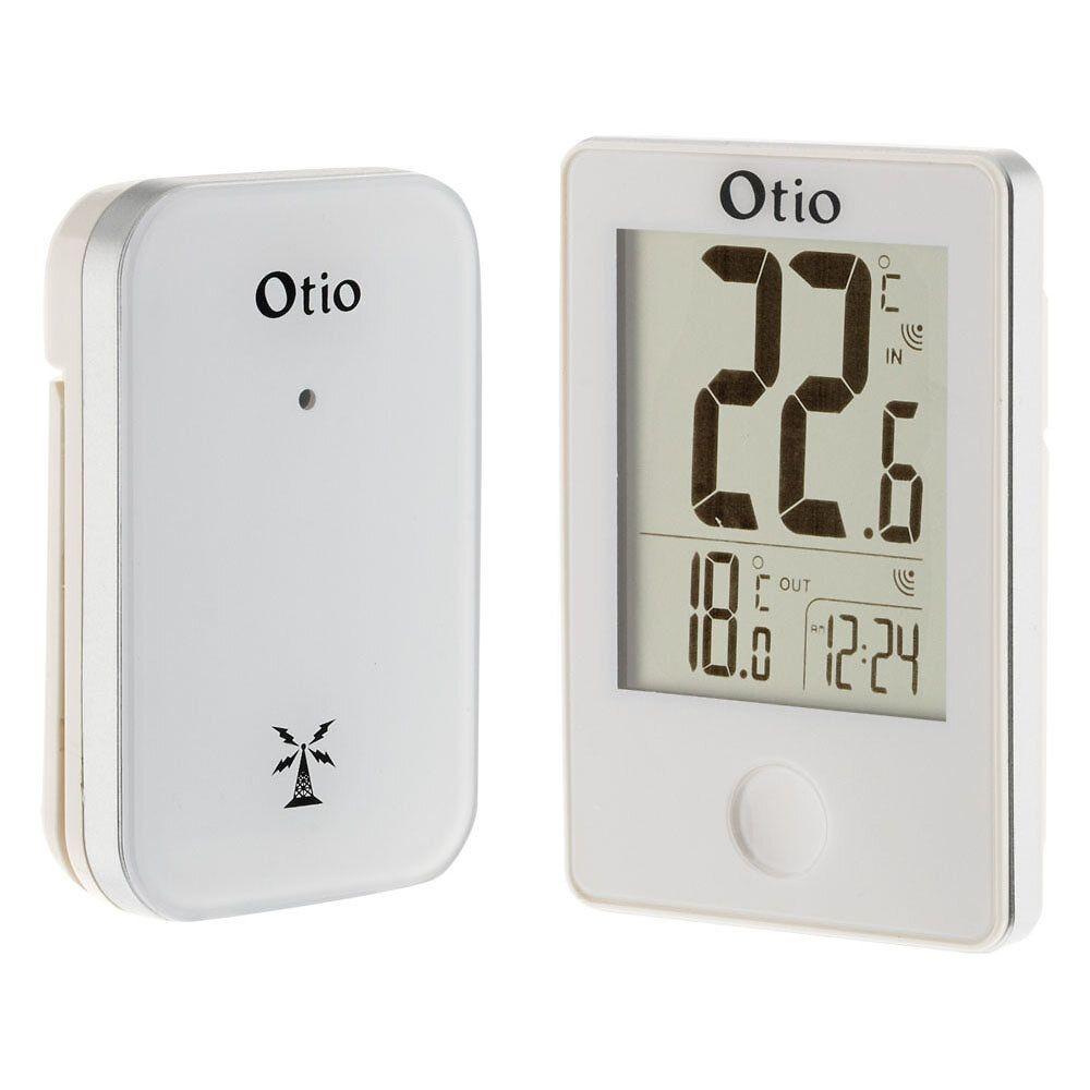 Thermomètre / Hygromètre magnétique orange Otio