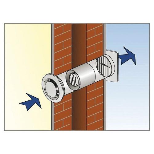 Extracteur intermittent en conduits courts diam?tre 100