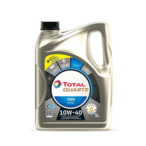 Total Huile Moteur 5l Quartz 7000 Diesel 10w40