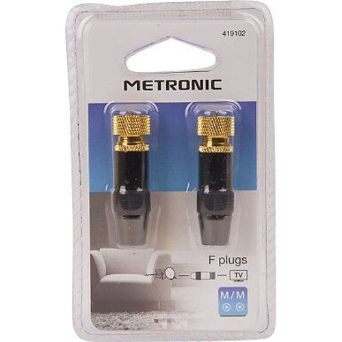 Jeu de 2 fiches F Prémium mâle Metronic