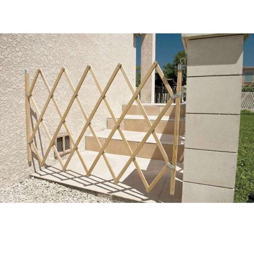 Barrière extensible bois - Fermeture accordéon