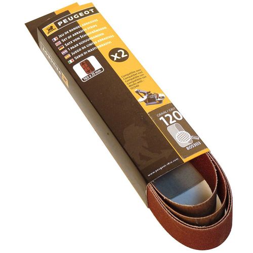 Jeu de 2 bandes de ponçage Peugeot GR120 760 x 25mm