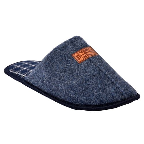 Pantoufle Suedine Mbs15069 Marine
