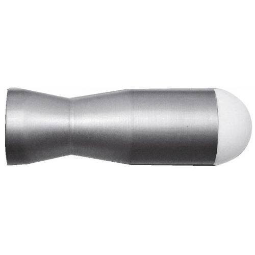 Butée de porte murale - en aluminium anodisé - 26x80mm - argent CIVIC