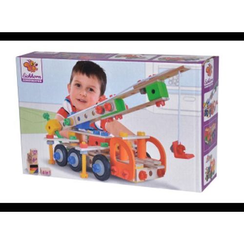Eichhorn- 4 Variantes De Mod Les Grue Jeep Camion Remorque 170 Pi Ces Fsc 100 Bois De Hêtre Plastique Bsk 6j -Fabriqué En Allemagne 100039094 Coloré