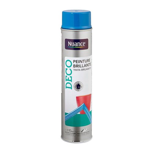 Peinture aérosol 600ml bleu RDX brillant
