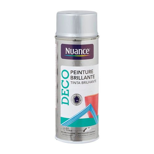 Peinture aérosol 400ml argent brillant