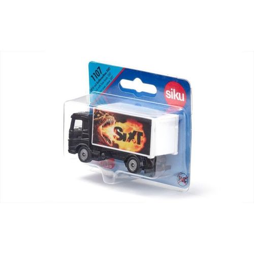 Siku 1107 Camion Avec Caisse Sixt Camion Jouet Métal Plastique Noir Blanc Hayon Ouvrable Motif Dragon