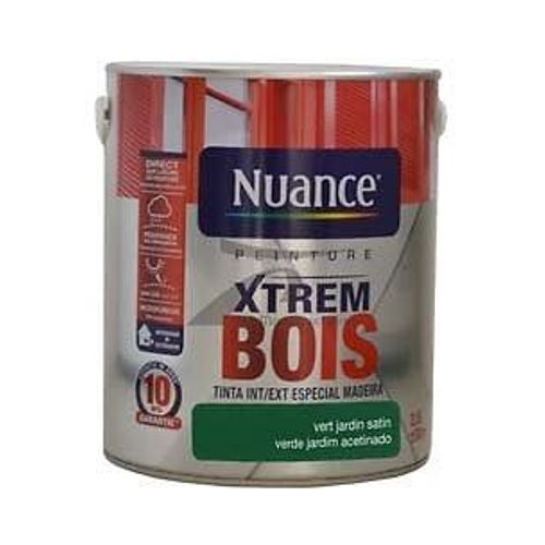 Peinture Xtrem Bois Vert jardin Satin 2.5L