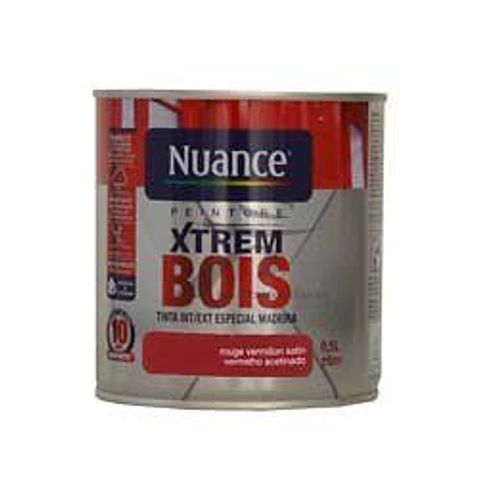 Peinture Xtrem Bois Rouge vermillon Satin 0.5L