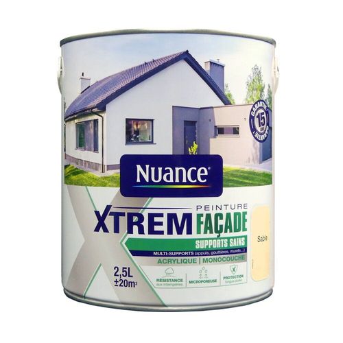 Peinture façade Xtrem - Multi-supports sains - Sable - 2.5L