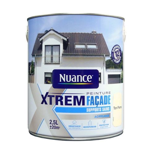 Peinture façade Xtrem supports sains ton pierre 2.5L