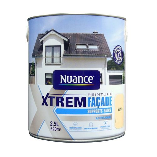 Peinture façade Xtrem - Supports sains - Sable - 2.5L
