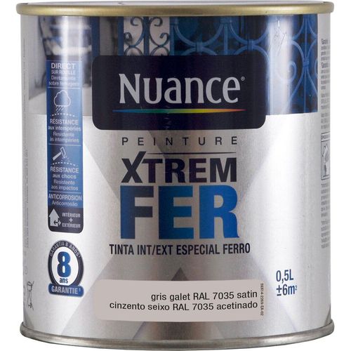 Peinture Xtrem fer gris galet satin 0.5L