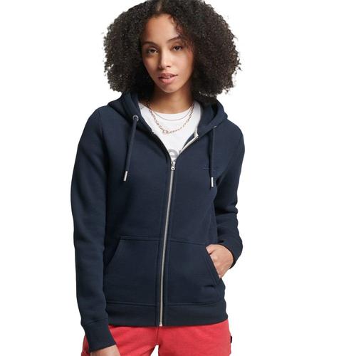 Sweat Superdry Vintage Logo Embroided Femme Bleu