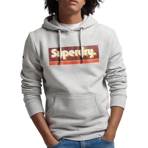 Sweat Superdry Vintage Trade Tab Hoodie Homme Gris