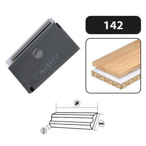 Fer de rabot Carbure Réversible 80.5X5.9X1.2 - 142.780.10