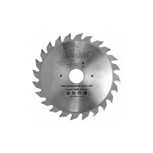 Leman - Lame carbure inciseur extensible 120x22 mm 2x12 dents