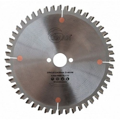 Leman - Lame carbure micro-grain Gold64 pour portative D.160 x Al.20 x ép.2,5 mm 48 dents TP