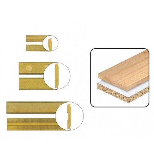 Leman - 10 Plaquettes réversible crochet au titane 10x30mm