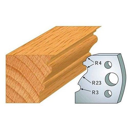 Jeu de 2 fers profilés acier Ht. 40 mm N°103 Moulure régence - 800.103 - Leman