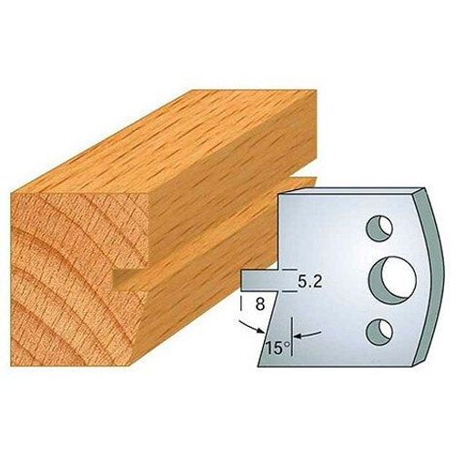 Jeu de 2 fers profil?s acier Ht. 40 mm N?086 Rainure chanfrein - 800.086 - Leman