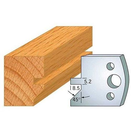 Jeu de 2 fers profil?s acier Ht. 40 mm N?084 Rainure chanfrein - 800.084 - Leman