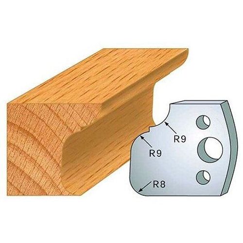Jeu de 2 fers profilés acier Ht. 40 mm N°068 Moulure - 800.068 - Leman