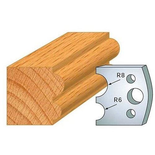 Jeu de 2 fers profil?s acier Ht. 40 mm N?051 Boudin 8 et 6 mm - 800.051 - Leman