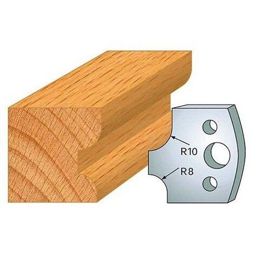 Jeu de 2 fers profil?s acier Ht. 40 mm N?040 1/4 de rond 10 et 8 mm - 800.040 - Leman