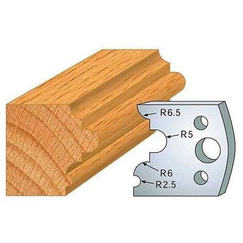 Jeu de 2 fers profilés acier Ht. 40 mm N°036 Astragale - 800.036 - Leman