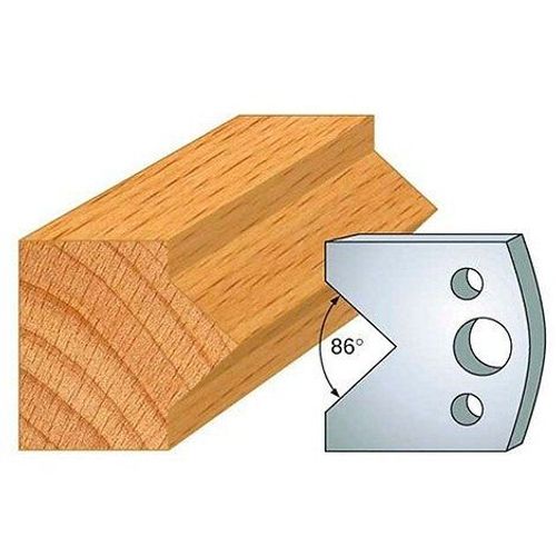 Jeu de 2 fers profilés acier Ht. 40 mm N°034 Enture mâle - 800.034 - Leman