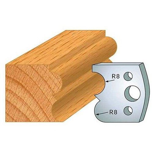 Jeu de 2 fers profilés acier Ht. 40 mm N°028 Tore à gorge - 800.028 - Leman