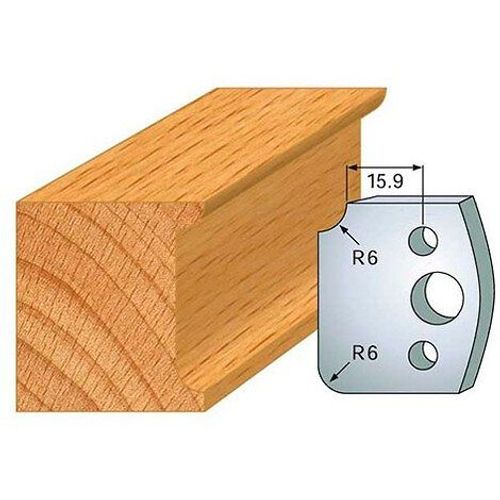 Jeu de 2 fers profilés acier Ht. 40 mm N°173 Fer R.6 mm - 800.173 - Leman