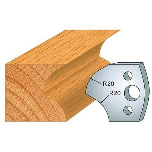 Jeu de 2 fers profilés acier Ht. 40 mm N°120 Rayon de 20 mm - 800.120 - Leman