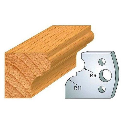 Jeu de 2 fers profilés acier Ht. 40 mm N°111 Corniche - 800.111 - Leman