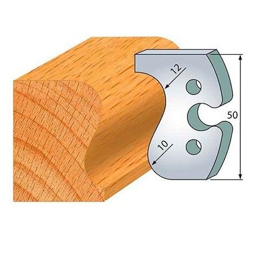 Jeu de 2 fers profil?s acier Ht. 50 mm N?286 Main courante rayon 12 mm - 855.286 - Leman
