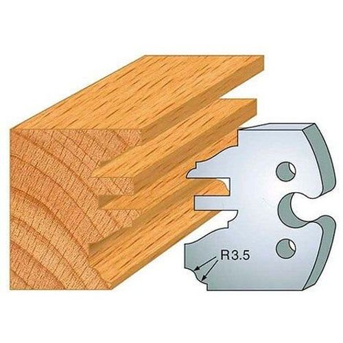 Jeu de 2 fers profilés acier Ht. 50 mm N°258 Profil-contre-profil rustique - 855.258 - Leman