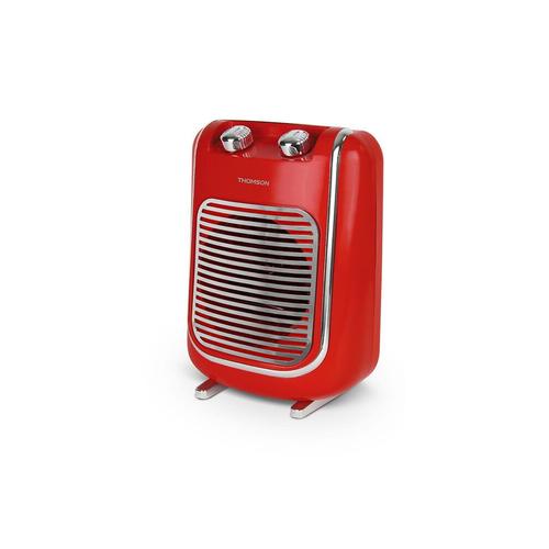 Thomson Fifty THSF2017R - Ventilateur/chauffage - mobile, pose au sol - rouge