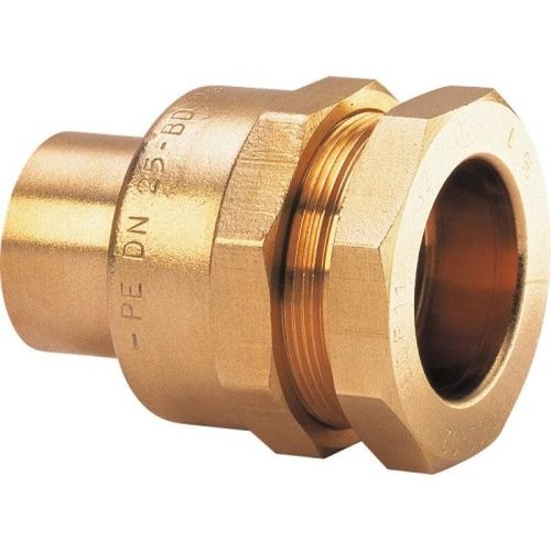 Raccord circuit gaz - tuyau PE 32 mm - à braser sur tuyau cuivre 20/22 GURTNER