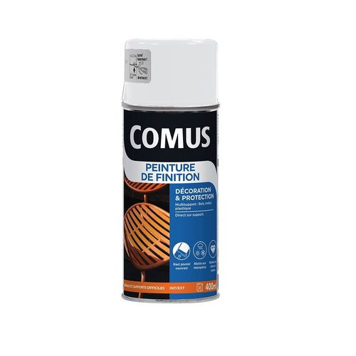 Aérosol 400ml Peinture De Finition Mat Blanc Comus