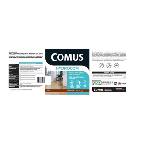 Comus - Vitrificateur HYDROCOM 0,75L brillant incolore - 13062