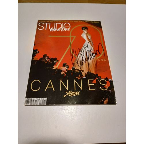 Magazine Studio Ciné Live Spécial Cannes Avec Autographe De Marion Cotillard.