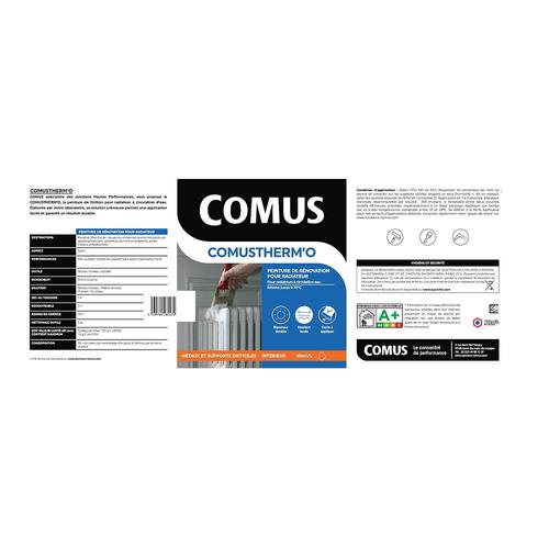 Comus - Peinture pour radiateurs COMUS THERM'O 3L Satin Blanc - 28243