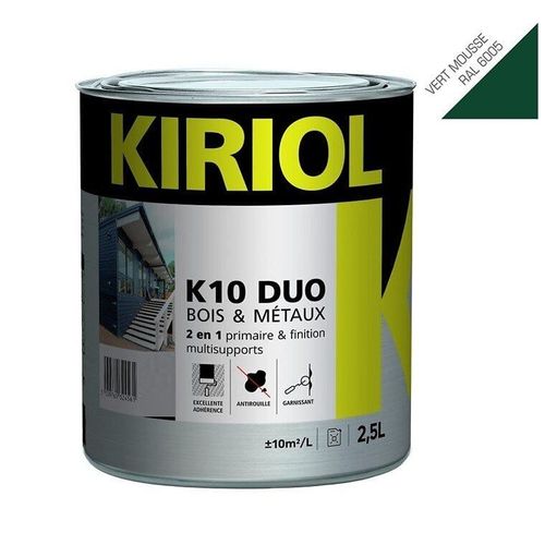 Peinture antirouille K10 Duo COMUS Satin Vert mousse 2.5L - A005377
