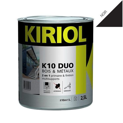 Peinture antirouille K10 Duo COMUS Satin Noir 2.5L - A005375