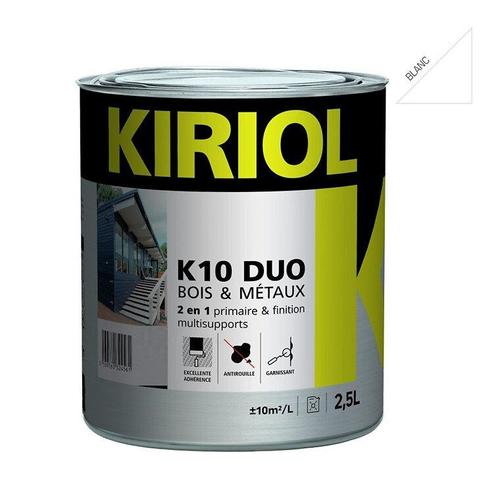 Peinture antirouille K10 Duo COMUS Satin Blanc 2.5L - A005365